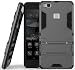 Produktbild Roreikes Schutzhülle für Huawei P9 Lite , Rüstungs Series Hülle Silikon Stoßfest Case mit Ständer Schutzhülle für Huawei P9 Lite - Grau