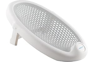 BABYWALZ baby-walz Badewannensitz grey - Rutschfest - faltbar zur einfachen Aufbewahrung - rutschfest - für Neugeborene 0-8 Monate - Made in Italy