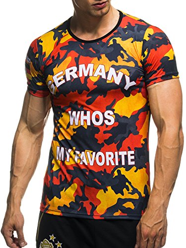 EM Fanshirt 2016 EM Fanshirts Fan T-Shirt Shirt Deutschland Frankreich Italien Portugal Spanien TŸrkei camouflage T-Shirt; Grš§e XXL, Deutschland