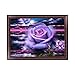 Produktbild rawuin 5D Diamant Stickerei Violett Flower Painting Kreuzstich DIY Craft Home Decor (# 922)