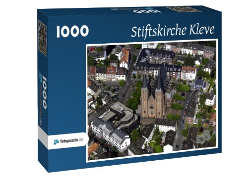 Preisvergleich Produktbild Stiftskirche Kleve - Puzzle 1000 Teile mit Bild von oben