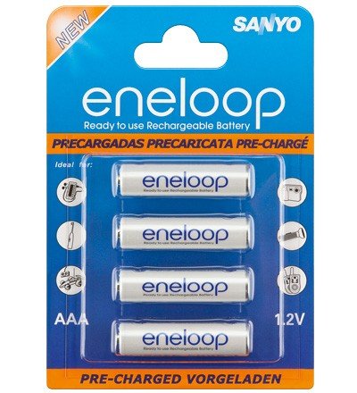 Sanyo AAA 800mAh NIMH 4-BL eneloop Sanyo Akku Ni-MH Mic