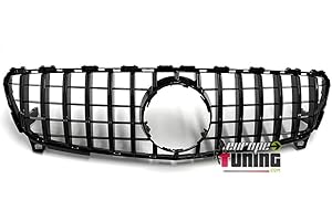 europetuning - 05181 - CALANDRE LIGNE AMG GT R FULL BLACK COMPATIBLE AVEC MERCEDES CLASSE A W176 2015-2018 PH2