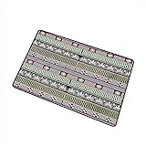 ESTILO DE UTILIDAD MULTIUSOS: esta alfombra de entrada súper absorbente se usa ampliamente como tapete de la puerta delantera interior, así como tapete de baño, tapete, dormitorio, salón, escritorio, etc.
