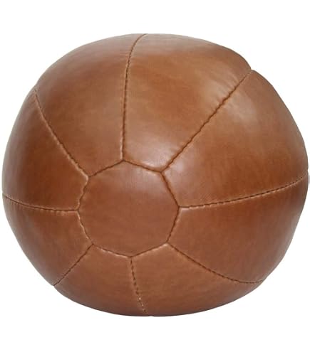 Lisaro Medizinball Classic – Größe 5 Kg, Aus Kunstleder/Gummi, Handgenäht, Für Home Gym & Kampfsport