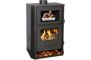 ‎BALKAN ENERGY Kaminofen Holzofen Wasserführend Balkan Energy Suzana, 11.6kW Heizfläche 80m²