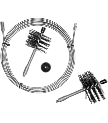 Kit Pulizia Canna Fumaria 9 Metri DN 80 - Scovolo Snodato Professionale Per Stufe A Pellet