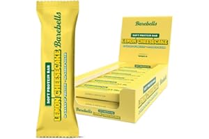 CERREFIT HEALTH & FITNESS Caja Barritas Lemon Cheesecake - Barebells - Barritas de Proteinas - Caja de 12 unidades (12 x 55gr)