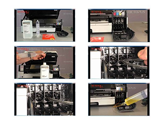 100 ml Düsenreiniger, Druckkopfreiniger für Brother Druckköpfe mit Schlauchadapter - 5