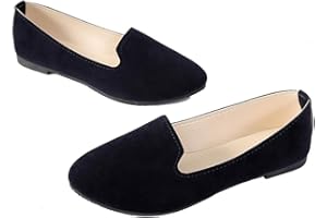 TT Global Donne Comodi Mocassini Mary Jane Basse Realizzati, Scarpe Donna Elegante Colore Ballerine Casual Bocca Superficiale Singole Tacchi Bassi Scarpe Ideale per Camminare o Guidare Casual Design