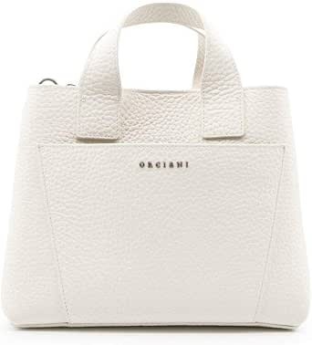 Orciani Luxury Fashion Donna B02074SOFTBIANCO Bianco Pelle Borsa A Mano |  Stagione Outlet : ORCIANI: Amazon.it: Scarpe e borse