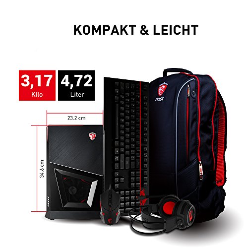 MSI Trident 3 VR7RC-032DE Gaming-PC (Intel Core i5-7400, Nvidia GeForce GTX1060 3GB, 8GB DDR4, 128GB SSD, Windows 10 Home) schwarz - 17