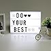 Produktbild ORSEN Light Box light box A4 Leuchtkasten/lichtkasten mit 208 flexiblen Buchstaben 5V USB Anschluss/AA Batterie Leuchten Ihrem Leben ~ Filmischen Licht-Box