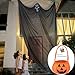 Produktbild Morbuy Halloween Deko Hängenden Gespenst Geist Gruselig 3m Hängend Türvorhang für Spukhaus Sensenmann Tür Vorhang Horror Requisiten Dekoration mit Süßigkeitenkorb Geschenk (Schwarz)