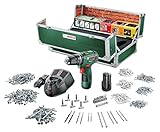 Lieferumfang: Ladegerät, 2 Akku, 508 Zubehöre, Toolbox