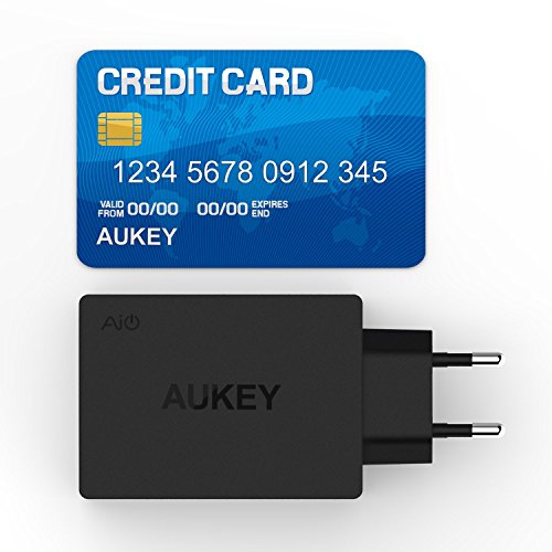 AUKEY USB Ladegerät 4 USB Ports mit AiPower Technologie 40W für iPad, iPhone 6s, Huawei und andere USB Geräte (Schwarz) - 6