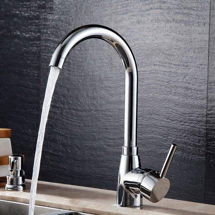 Pinmaoo Bathroom Bathtub Faucet Solid Brass Chrome Kitchen Basin Sink Mixer Tap