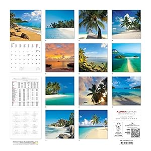 Alpha Edition 17.0115 Calendario da Muro "Sogni d'estate" 2017 30x30 cm