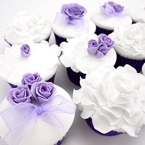 NALATI 3 Stücke Rosenausstecher ****Valentinstag Kuchen**** DIY Backzubehör für Fondant Marzipan Blütenpaste Kunchen die einfachsten Rosen Ausstecher 3D-Blumen Schablone - 9