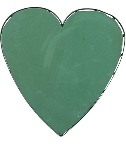 Mosy Steckschaum-Herz Für Blumen – 20 Cm Durchmesser, Mit Wasserspeicher, Ideal Für Hochzeits- & Geburtstagsdeko