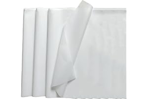 LGIFUTMAX Seidenpapier weiß für Geschenktüten 100 Blatt Seidenpapier Großpackung 50 x 70 cm Verpackungspapier für Geschenkpapier Füller Blumen Kunsthandwerk Geburtstag Hochzeitsdeko Valentinstag Dekor