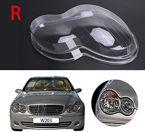 Headlight Lens Cover Shell For Mercedes Benz W203 C-Class C230 C280 C350 4-DOOR 2001-2007 Right side