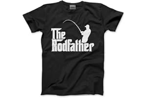 HOTSCAMP The Rodfather - Fathers Day Dad Father Gift - Mens T-Shirt