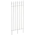 Graticcio Da Giardino In Metallo Nero, 115x38 Cm, Pacchetto Da 2, Supporto Per Piante Rampicanti, Rose, Ortaggi, Antiruggine - 2