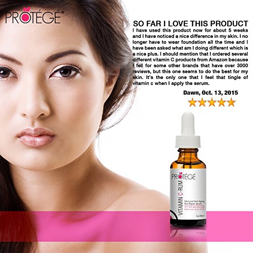 20% Vitamin C Serum für das Gesicht – Protege Vitamin C-RUM – Erhalten Sie Ihre Jugend zurück – Hellt Haut auf + Kehr UV Schäden um + Natürliche Anti-Aging Hautpflege die funktioniert - 4