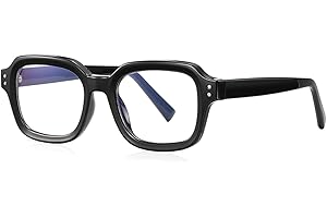 SHEEN KELLY Retro prostokątne grube okulary anty-niebieskie światło dla mężczyzn kobiet wykonane z octanu nowoczesne modne przezroczyste soczewki