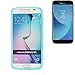 Produktbild Silikonbumper / Bumper aus TPU für Samsung Galaxy J5 (2017) Duos, Türkis / Blau | Schutzrahmen Schutzring für Smartphone Case Hülle Schutzhülle - K-S-Trade (TM)