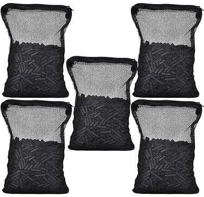 5 Bags Total 5 LBS Activated Carbon Aquarium Pond Canister Filter w/ Mesh Bags by Aquarium Water Changers