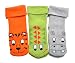 3 pairs of Jungle Animals Terry Fabric Baby socks