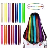 ✔Einfach anzuwenden - Diese farbigen Haarverlängerungen mit einem kleinen Clip darauf. Sie lassen sich leicht einrasten und verstecken sich in Ihrem Haar.