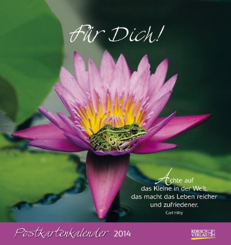 Download Für Dich! 2014: 1 Titelbl., 12 Monatsbl., Postktn., aufstellbar