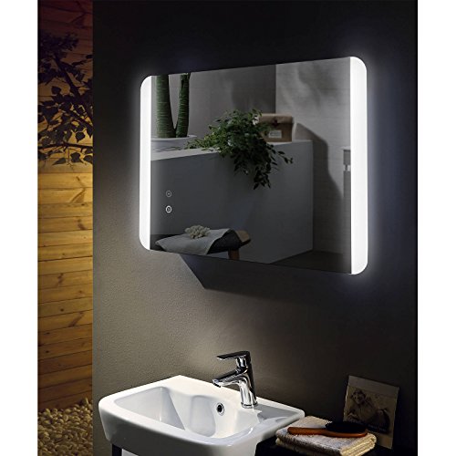 Spiegel mit LED Beleuchtung Spiegelheizung Badspiegel 50x70cm Hängespiegel Bad - 3