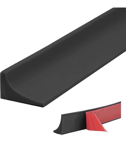 Listello Piano Lavoro Listello Angolo PVC 3m Nero 23x23mm - Finitura Per Piano Cucina E Parete Top Cucina 2 Metri - 8