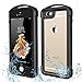 Price comparison product image iPhone 6 plus iPhone 6S plus Waterproof Case, Singdo Outdoor Underwater Full Body Protective Cover Snowproof Dustproof Rugged IP68 Certified Waterproof Case for Apple iPhone 6S plus iPhone 6 Plus - Black/Clear (Black 5.5 inch)