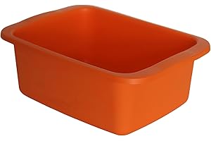 START Macchiavelli catino rettangolare arancione. Bacinella in plastica di capacità 10L. Vaschetta multiuso misure 42 x 31 x 15,5 cm