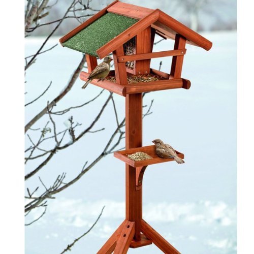 Karlie Flamingo Bird’s World Wild Vogelhaus Runa, 46 x 30 x 121 cm, Naturholz - 2
