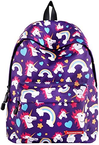 Pantipinky Unicorn School Backpack for Teenagers ,Unisex Lightweight Waterproof Travel Backpack for girls Fits 14-Inch Laptop,40cmx30cmx17cm