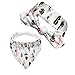 Produktbild Fletion Baby Mädchen Jungen Dreieckstuch Stirnband Set Baumwolle Kinder Kleinkind Speichel tuch Dreieck Lätzchen Spucktuch Stirnbänder Set