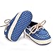 ESTAMICO Baby Denim Lace-up Crib Shoes Blue 12-18 Months