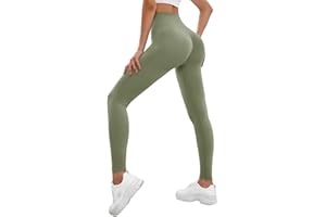 Yuson Girl Leggins Donna Push up Leggings Sportivi Vita Alta Anticellulite Pantaloni Yoga Pants Fitness Altamente Estivi Pantaloni Donna Sportivi