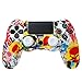 Price comparison product image JIamins Anti-Slip Silicone Cover Skin Case Multicolor + 2 Thumbsticks Grips for Sony Dualshock 4 PS4 Pro Slim Controller