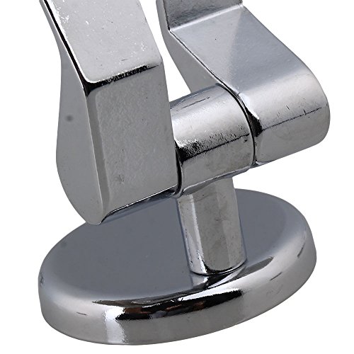 BQLZR Gängig Paar Silber WC-Sitz Scharnier Toilette Befestigungen für Ersatzteil DIY Reparatur - 5