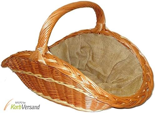 Wilpo Fireplace basket 61x38x37 Wooden basket Harvest basket Hay Basket Willow Potato basket