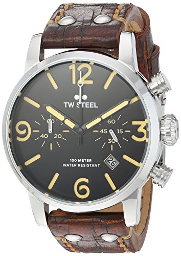 Tw Steel MS03 - Reloj de pulsera para hombre, negro / plata