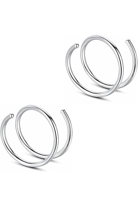 Anneau Nez Piercing CZ Diamday - Acier Chirurgical 316L - 18G/20G - Or Ou Argent - Pour Septum, Helix, Lèvre
