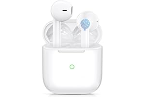 UWRYRM Wireless Earbuds,Bluetooth 5.3 Headphones in Ear with Charging Case,ENC Noise Cancelling Mic,HiFi Stereo Sound,IPX8 Waterproof Earphones,36H Playtime,Touch Control Wireless Headphones for iOS Android